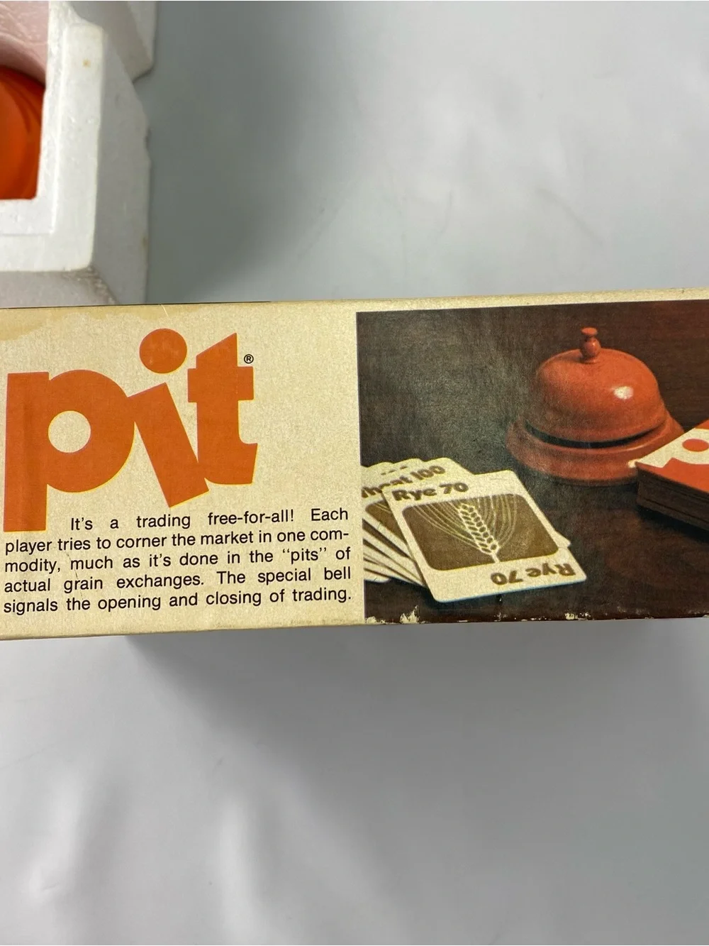 Vintage 1973 Pit Frenzied Trading Card Game with Orange Bell w/o Instructions
